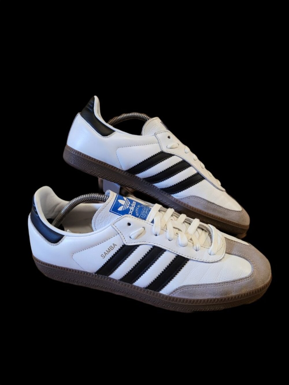 Adidas Samba OG Men's Size 10 Shoes Cloud White Gum Sole Sneakers B75806 (#2526)